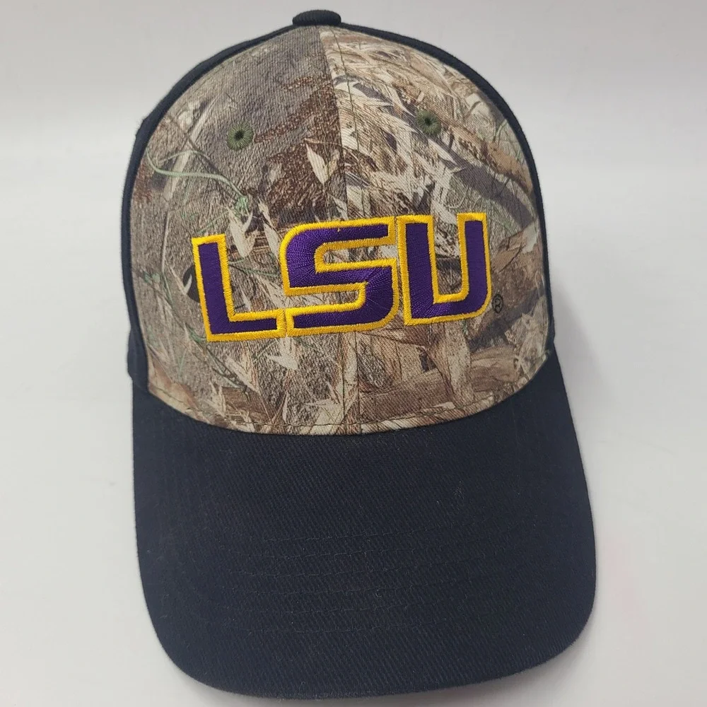 LSU Tigers‎ Hat Adjustable Captivating Headgear Black Camo NCAA University Men